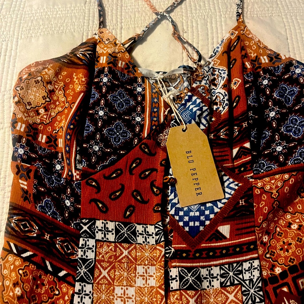 Paisley maxi dress
